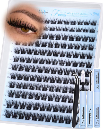 Wispy lash clusters kit - clusters, fluffy